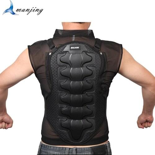 Adults Motorcycle racing sleeveless armor Chest Back body Protection summer Motocross sleeveless riding protective clothing