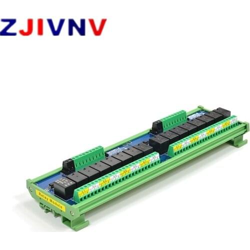16 Channels 12V 1NO + 1NC Optocoupler Isolation Relay Module Supply Voltage DC 12V Trigger Signal DC 3.3V 5V 12V 24V