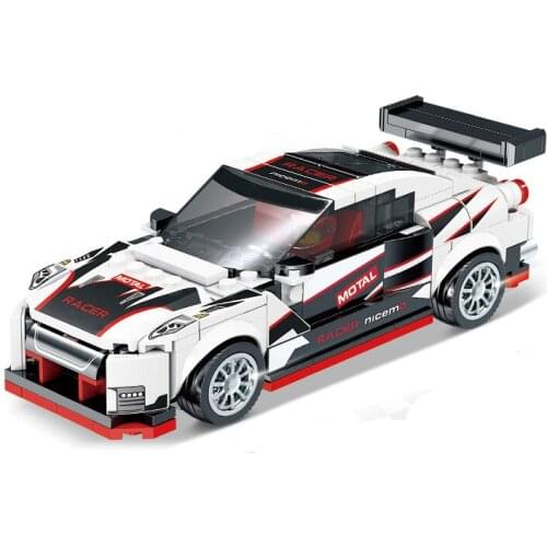 2021 Speed Champions GT-R NISMO F8 Tributo EVO GTR SuperCar Building Blocks Kits Bricks Classic Model Kid Toys For Children Gift
