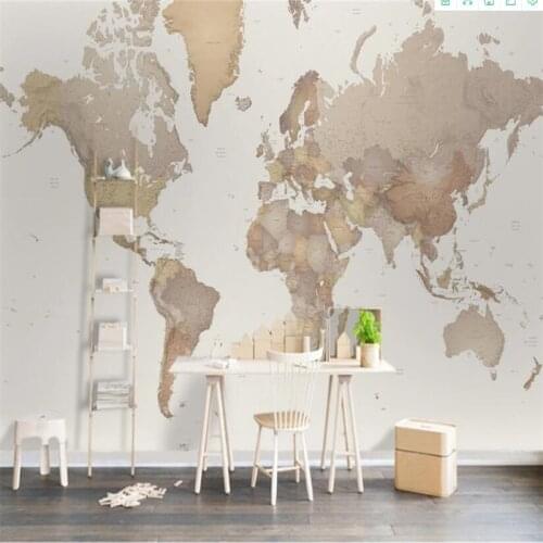Beibehang Custom 3D Mural map wall murals Painting Sofa wallpaper Childrens room Living Room TV Background Photo Wall paper