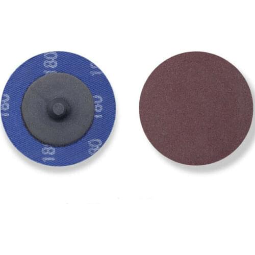 50PCS 2 Inch Roloc Disc 180 Grit Aluminum Oxide Roll Lock Sanding Discs
