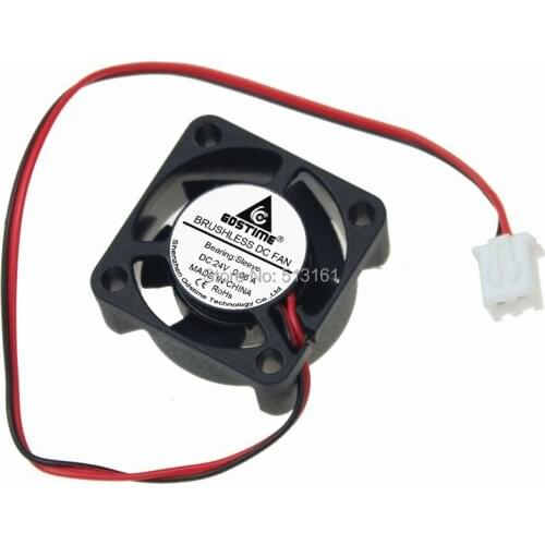 500pcs/lot Gdstime 24V Small Mini Blushless DC Cooling Fan 25mm 25x25x10mm 2 Pin 2510
