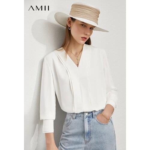 Женские шифоновые блузки Amii China At AliExpress
