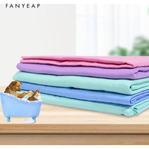 Pets Bath towels Dog Accessories Large Super Absorbent Fiber Towel Dogs Soft Quick Drying Thick Bath towel
