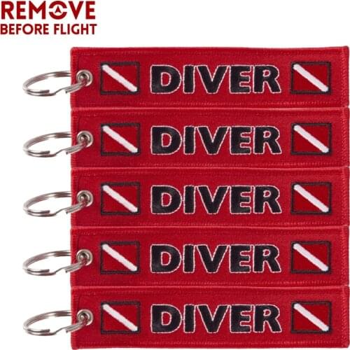 Car Keychain Embroidery DIVER Keychains Porte Clef Bijoux for llavero moto Tag Key Holder Fobs OEM ATV Keyring sleutelhanger