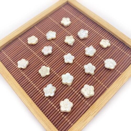 Natural Freshwater Pearl Five-pointed Star Shape White Baroque Beads Bulk Jewelry Beads for DIY Bracelet Earrings Making Charm