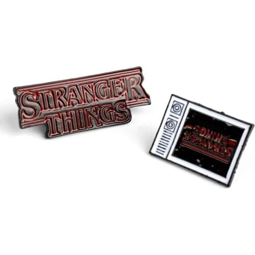 STRANGER THINGS Enamel Pins TV Series Eleven Brooch Badge Denim Shirt Lapel Pin Gothic Jewelry Gift for Fans