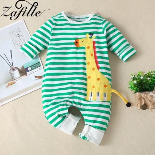 ZAFILLE Cartoon Baby Romper Cotton Newborn Baby Clothes Cows Printed Baby Boy Overalls For Newborn Baby Costumes Infant Clothes