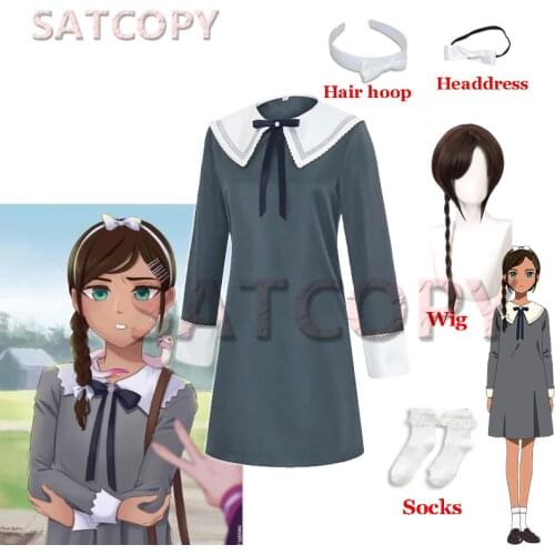 Wonder Egg Priority Cosplay Neiru Aonuma Cosplay Costume Anime Dress Women Uniform Full Set Halloween Girl Wig