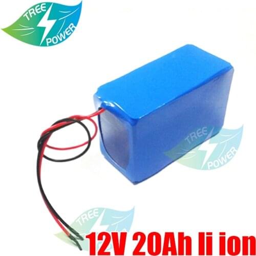 12V Large Capacity 12.6V 12V Lithium Battery Pack with 25A BMS LED Lamp Light Backup Power Electrical Tool