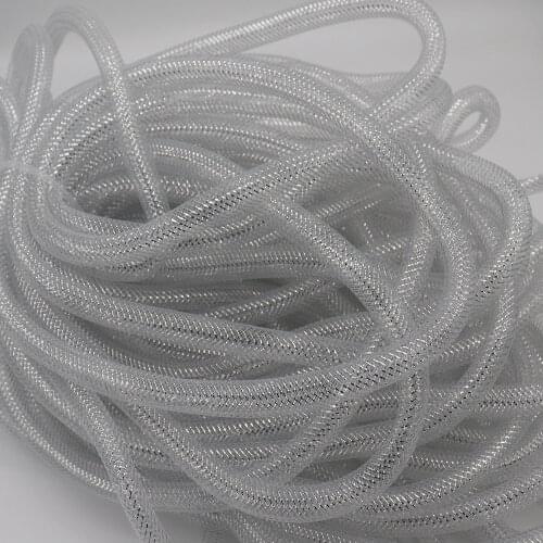Metallic 16mm Tubular Horsehair Crinoline Tube Crin net fabric Trimming for DIY hair accessories 60yards/lot