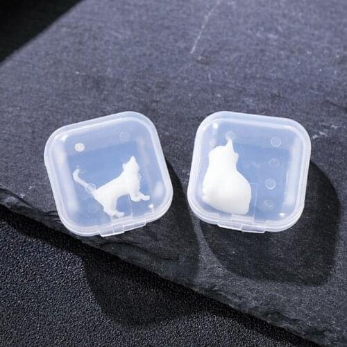 Mini Cat Resin Filled Model Epoxy Resin Mold 3D Miniature Landscape Accessories for Craft Diy Jewelry Making