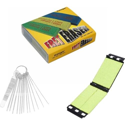 Guitar Cleaning Set Guirar Fret Polisher Baroque Erasers Guitar Nut Slotting File Accessories