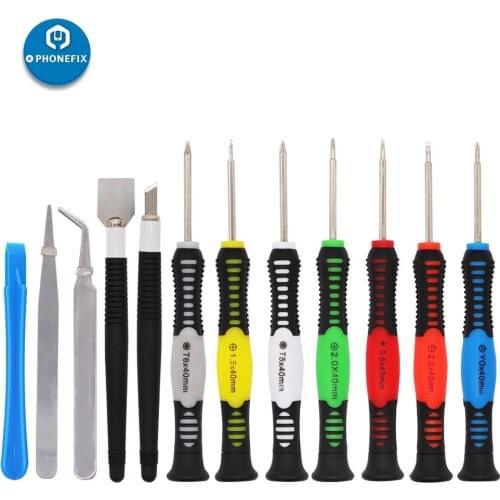 16 in 1 Opening Tools Disassemble Kit for iPhone 11 Pro X 8 8P 7 6 6 Plus 5S Smart Mobile Phone Repair Tools Kit Screwdriver Set