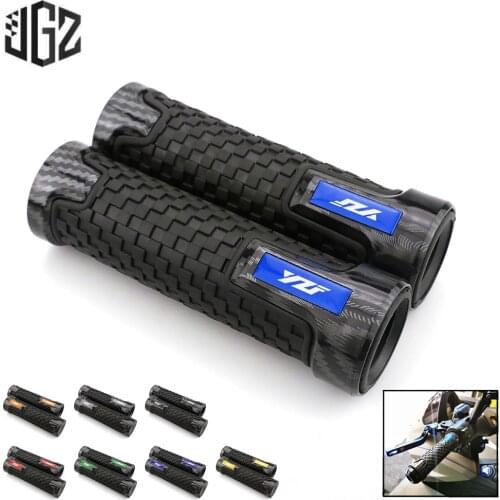 Pair Motorcycle Rubber Carbon Plastic Hand Grips Handgrips for Yamaha YZF R1 R3 R15 R25 R125 R6 22mm Handlebar Grips Accessories