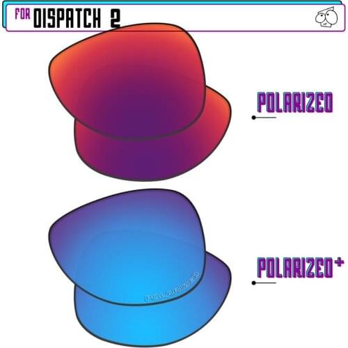 EZReplace Polarized Replacement Lenses for - Oakley Dispatch 2 Sunglasses - Blue P Plus-Midnight P