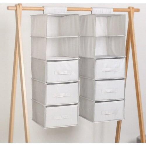 Behind Doors Folding Hanging Storage Bag Clothes Bag Organizer for Things Closet Wardrobe Bags for Clothes Baggies for Packaging