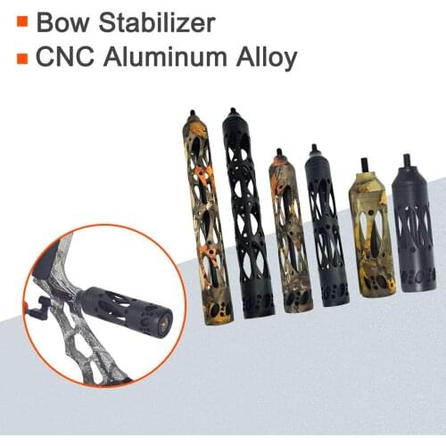Bow Stabilizer Damper CNC Aluminum Compound Bow Hunting Vibration Dampening ArcheryTarget Shooting Accessories