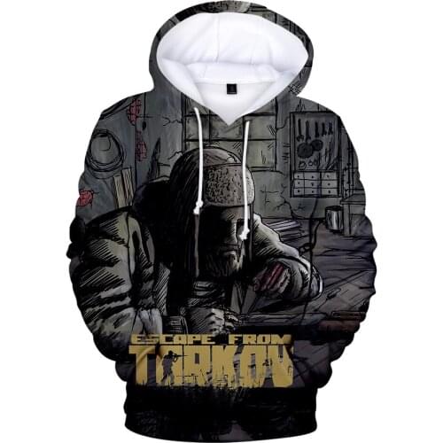 Escape From Tarkov Hoodie Men Women Hoodies Streetwear Fashion Cartoon Print Sweatshirts Harajuku Autumn Long Sleeve Pullovers