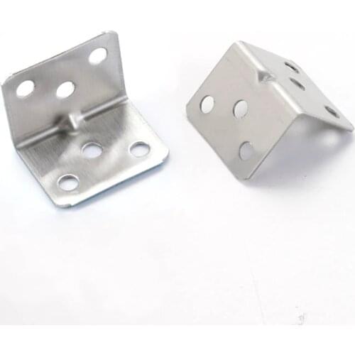 Right Angle Stainless Steel Corner Connector Thicken Cabinet/Table/Chair Fixed Holder Furniture Accessories Gift Screw 50Pcs/lot