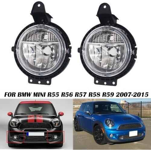 Driving Bumper Fog Light Lamp For BMW Mini Cooper R55 R56 R57 R58 59 07-2015