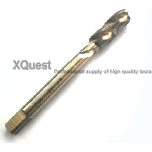 XQuest screw Schrader Tyre Valve Thread Tap 5V1 5V2 6V1 Right Hand Machine Cutting Spiral Flute Taps 8V1 8V2