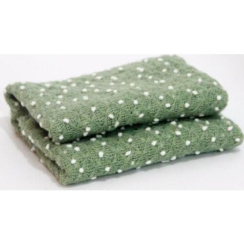 100pcs Soft Newborn Swaddle Wrap With Dot Outfits Newborn Photography Props For Newborn Knitted Garments Infant Clothes