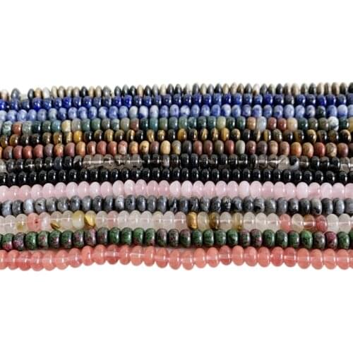 17 Types Natural Stone Loose Beads Tiger Eye Agat Lapis Lazuli Rubys Picasso Zoisite Opal DIY Necklace Bracelet Accessories B164