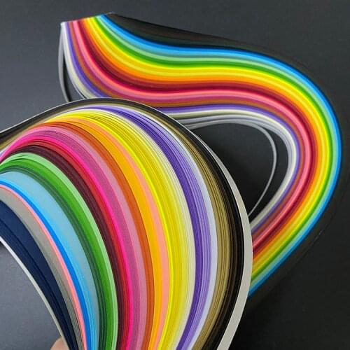 36 Colors 180Pcs Mixed Color Quilling Paper Assorted Origami Paper Handmade Artwork Flower Width 3/5/7/10mm DIY Supplies