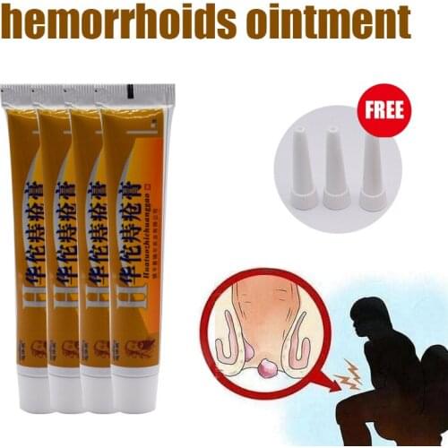 3PCS HuaTuo Hemorrhoids Ointment Powerful Treatment Internal Hemorrhoids Piles External Ana Fissure Chinese Herb Cream