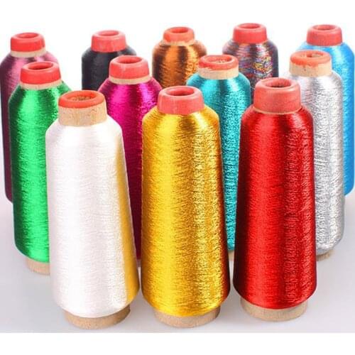 3250m/roll Gold and silver thread bright silk thread computer embroidery thread gold thread DIY manual cross stitch metal thread