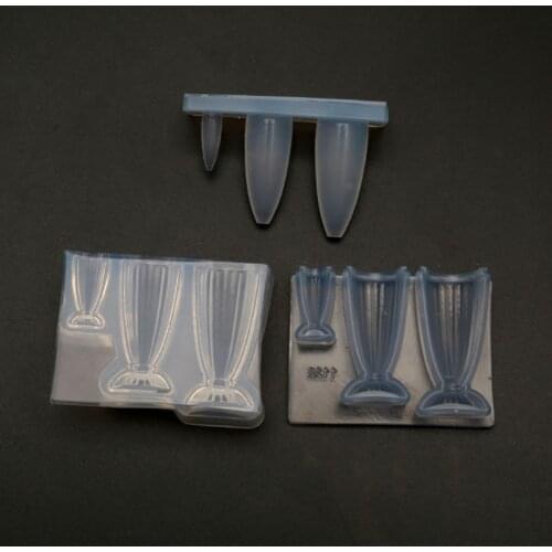 3D Small Glass Bottle Resin Mold Drink Bottle Jar Goblet Cup Simulated Food Mini Cake Cup Silicone Resin Mold Craft Tool