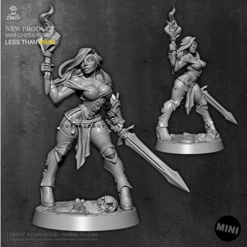 45mm Resin Model Female DIY toy self-assembled TD-2294