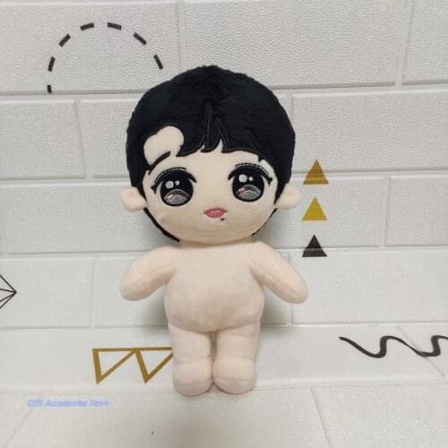 New Anime Cartoon Xiao Zhan Naked Baby Humanoid Doll Cute Plush Cartoon Doll Toy Ragdoll Christmas Birthday Present 20cm New
