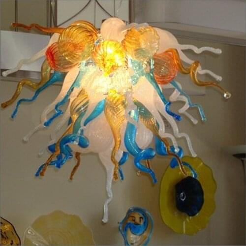 Antique Indoor Lighting Led Light Source Hand Blown Murano Glass Chandeliers Lighting