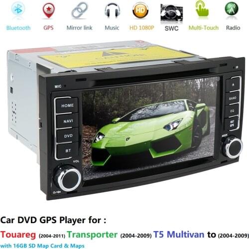 Car DVD Player For Volkswagen VW TOUAREG 2002 2003 2004 2005 2007 2010 2011 USB Host DVD GPS Navigator multimedia radio BT 8Gmap