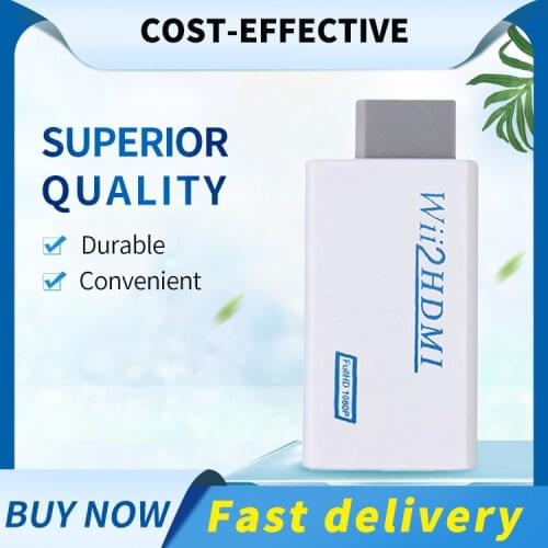 Wii To HDMI Adapter Converter Stick 1080p HD TV Audio 3.5 Mm Cable WII To HDMI Video Converter Supports WII Game Console Input D