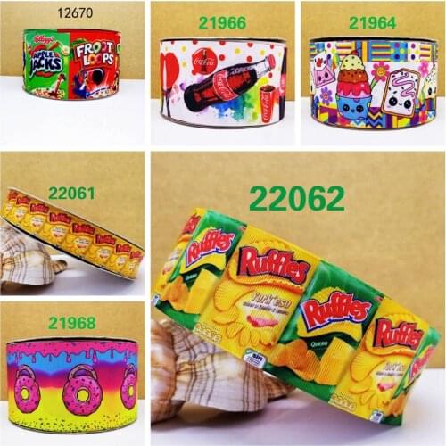 Free shipping 50 yard cartoon unicorn printed grosgrain ribbon 21964