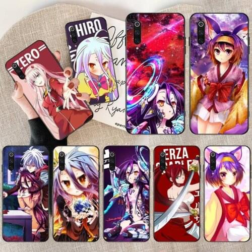 PENGHUWAN Game NO life Anime Soft Silicone Black Phone Case for Redmi Note 8 8A 7 6 6A 5 5A 4 4X 4A Go Pro Plus Prime
