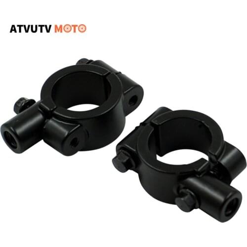 1pair M8 M10 22mm 25mm Motorcycle Mirror Mount Holders Bracket Clamp For Motorbike Moped Dirt Pit Bike ATV Quad 4 Wheeler