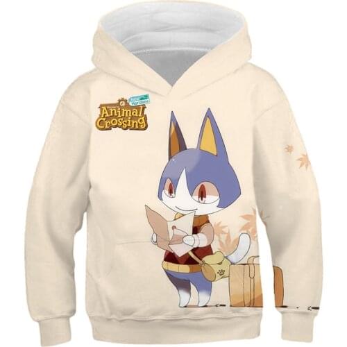 3D Game Animal Crossing Fashion Costume Print Cartoon Hoodie Sweatshirts Boy/Girl Kawaii Hoodie Pullover Unisex Child Tracksuit