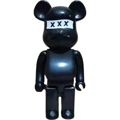 Bearbrick 28cm 400% Bear@brick XXX Action Figures Bear Pvc Model Figures Diy Paint Dolls Kids Toys Children Birthday Gifts Kaw