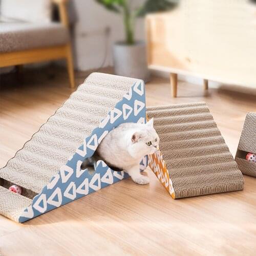 Cat Scratching Board Pad Corrugated Paper Vertical Grinding Nails Cats Scratching Post Cats Scratcher Toy Cardboard Large Size