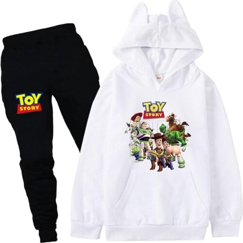 Toy Story 4 Baby Clothing Sets Children 2-16 Years Birthday suit Boys Tracksuits Kids Sport Suits Hoodies Top +Pants 2pcs Set
