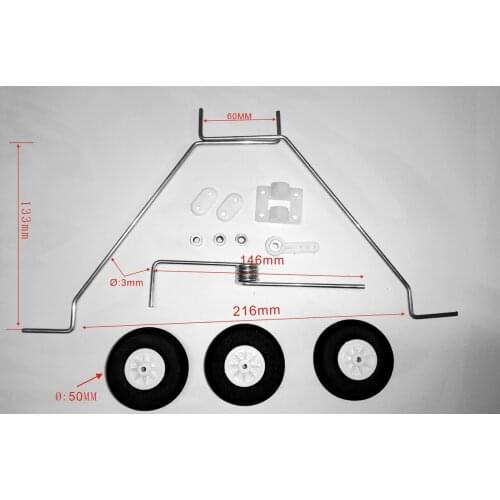 Landing Gear Set for 20c 25c 30c Radio Control Airplane Model