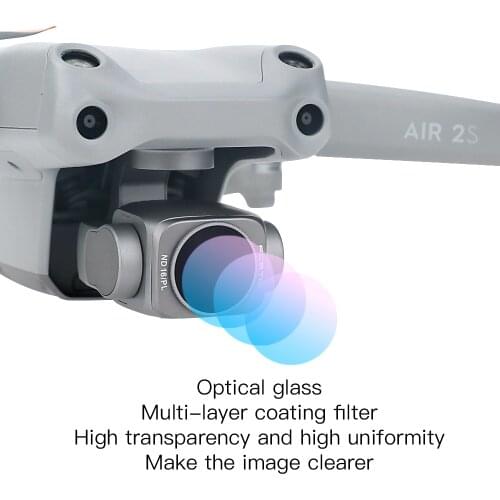 DJI Air 2S Drone Camera Lens ND Filter Sets CPL/UV/NDPL 4/8/16/32/ Combo Lens Filters Kit for DJI Mavic Air 2S Accessories