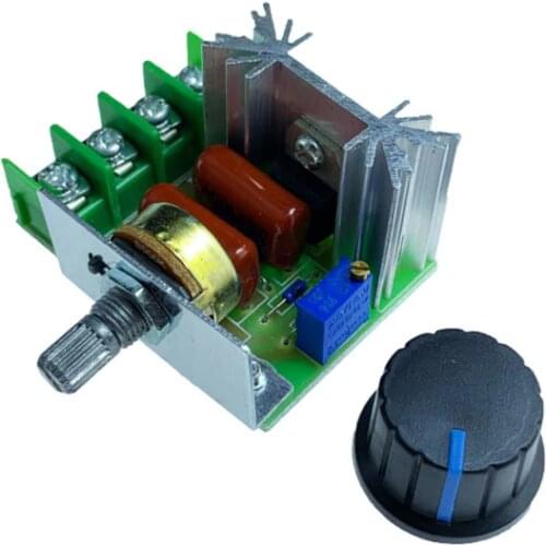 1PCS 2000W AC Motor Speed Controller 25A Adjustable Motor Speed Controller Voltage Regulator 50-220V