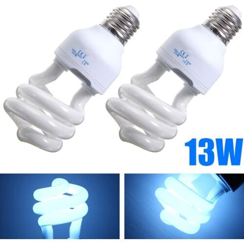 13W UVB 5.0/10.0 Reptile Lamp Bulb Heat Lamp E27 Fluorescent Desert Terrarium Reptile Lamp Bulb for Turtle Lizard Snake