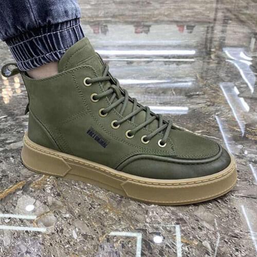 Mens Shoes Spring New High Top Shoes Martin Boots Summer Shoes Mens Boots Tenis Masculino Zapatillas Hombre