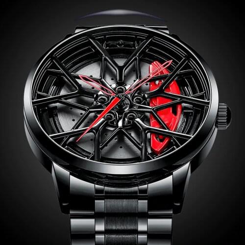 NIBOSI Men Wristwatch Car Wheel Rim Hub Watch Custom Design Car Rim Sport Watch Waterproof Creative Male Clock Relogio Masculino